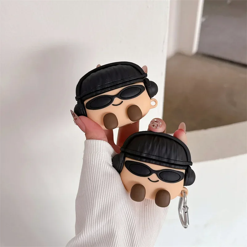 3D Cartoon Sunglasses Boy Case for AirPods Pro2 Airpod Pro 1 2 3 4 Bluetooth Earbuds Charging Box Protective Earphone Case Cover
3D Cartoon Sunglasses Boy Case for AirPods Pro2 Airpod Pro 1 2 3 4 Bluetooth Earbuds Charging Box Protective Earphone Case Cover