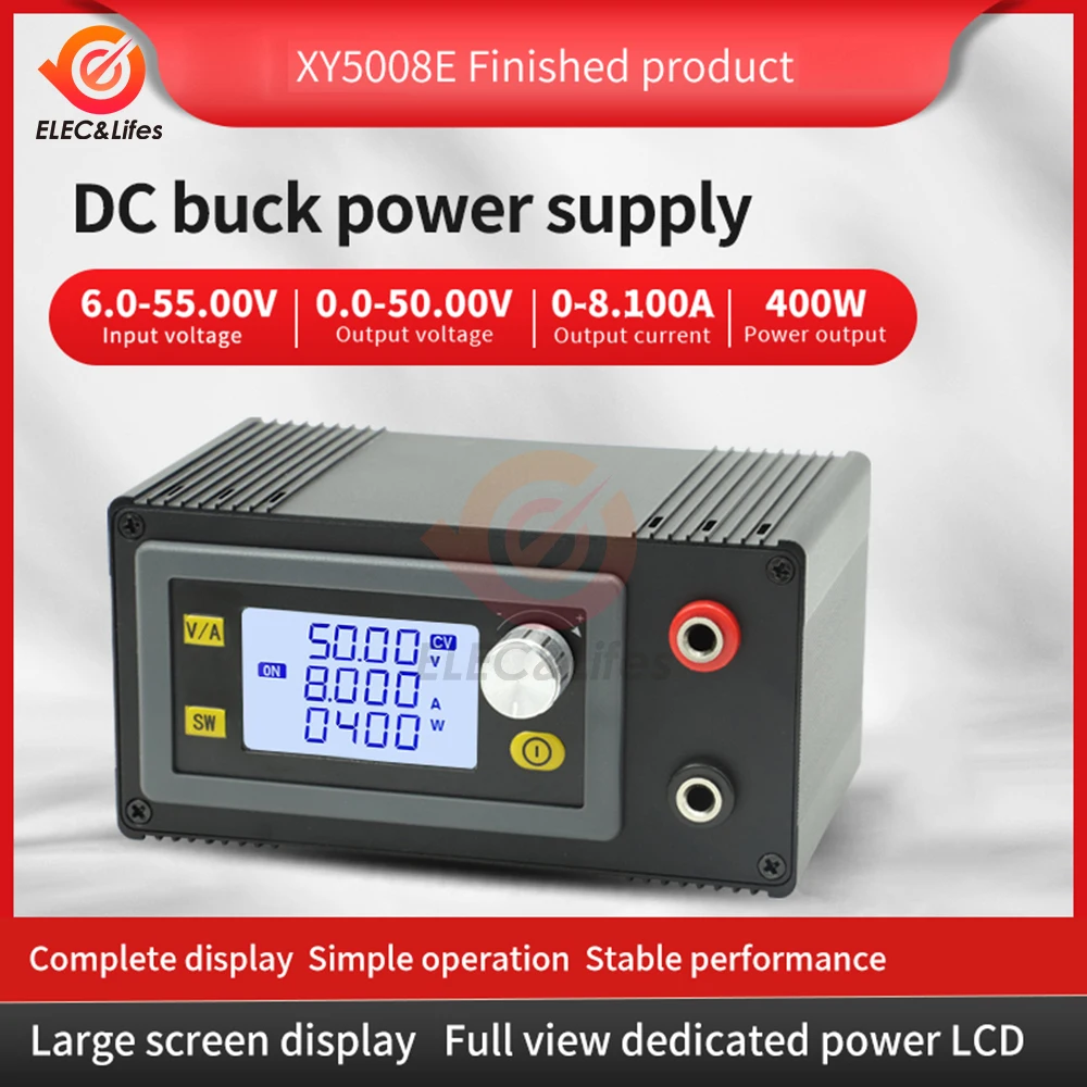 DC-DC бак-преобразователь CC CV 6-55V 5A 8A 12V 24V модуль питания регулируемый лабораторный источник питания с высокой точностью
DC-DC бак-преобразователь CC CV 6-55V 5A 8A 12V 24V модуль питания регулируемый лабораторный источник питания с высокой точностью