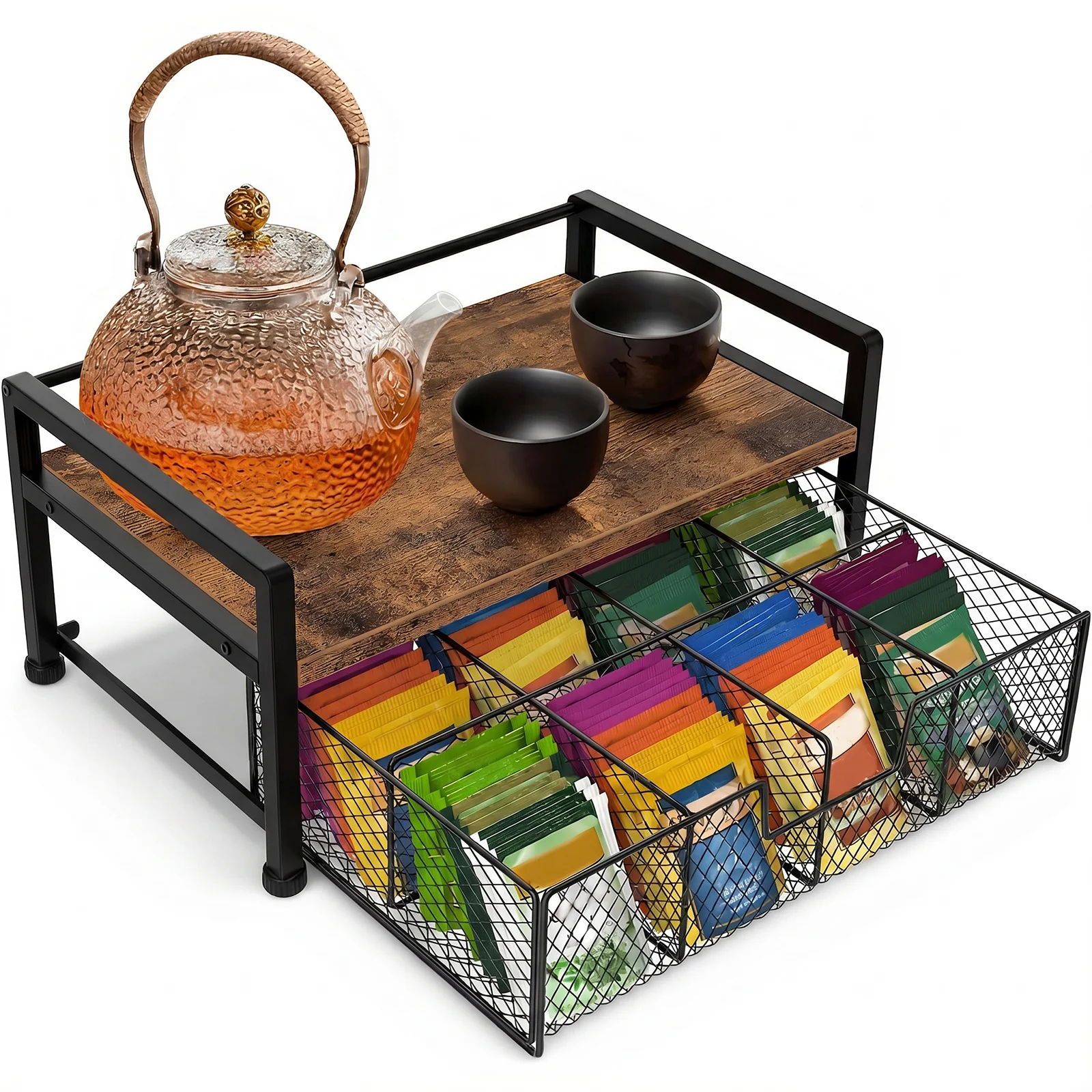 Tea Organizers and Storage Box 8 Compartments Tea Caddy Station Chests Display Container for Home Office Hotel Kitchen Counter
Tea Organizers and Storage Box 8 Compartments Tea Caddy Station Chests Display Container for Home Office Hotel Kitchen Counter