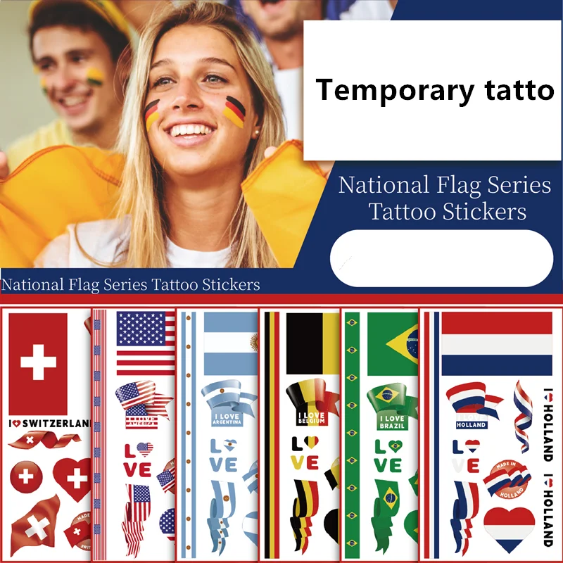 2026Temporary Tattoo Stickers Multi-Use Country Flags for All Football Tournaments Face & Body Waterproof Decals for Soccer Fans
2026Temporary Tattoo Stickers Multi-Use Country Flags for All Football Tournaments Face & Body Waterproof Decals for Soccer Fans
