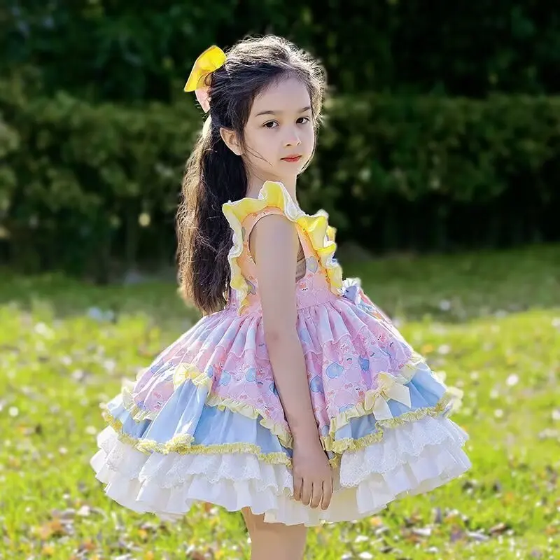 Girl's Princess Lolita Dress 2024 New Sweet Bow Embroidered Puffy Dress Carnival Eid al Fitr Birthday Performance Clothing
Girl's Princess Lolita Dress 2024 New Sweet Bow Embroidered Puffy Dress Carnival Eid al Fitr Birthday Performance Clothing