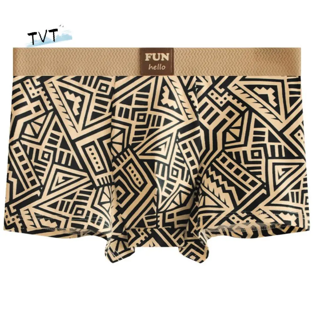 Fashion Simple Men Boxer Briefs Breathable Seamless Cotton Boxers Stripe Wave Underpants Underwear for Men Daily 
Fashion Simple Men Boxer Briefs Breathable Seamless Cotton Boxers Stripe Wave Underpants Underwear for Men Daily