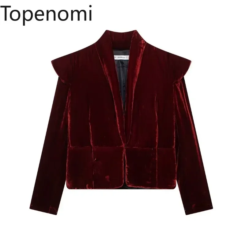 Topenomi Velvet Jacket Women Red Stand Collar Slim Fit Short Cotton Coat Autumn Winter Vintage Versatile Warm Long Sleeve Tops
Topenomi Velvet Jacket Women Red Stand Collar Slim Fit Short Cotton Coat Autumn Winter Vintage Versatile Warm Long Sleeve Tops