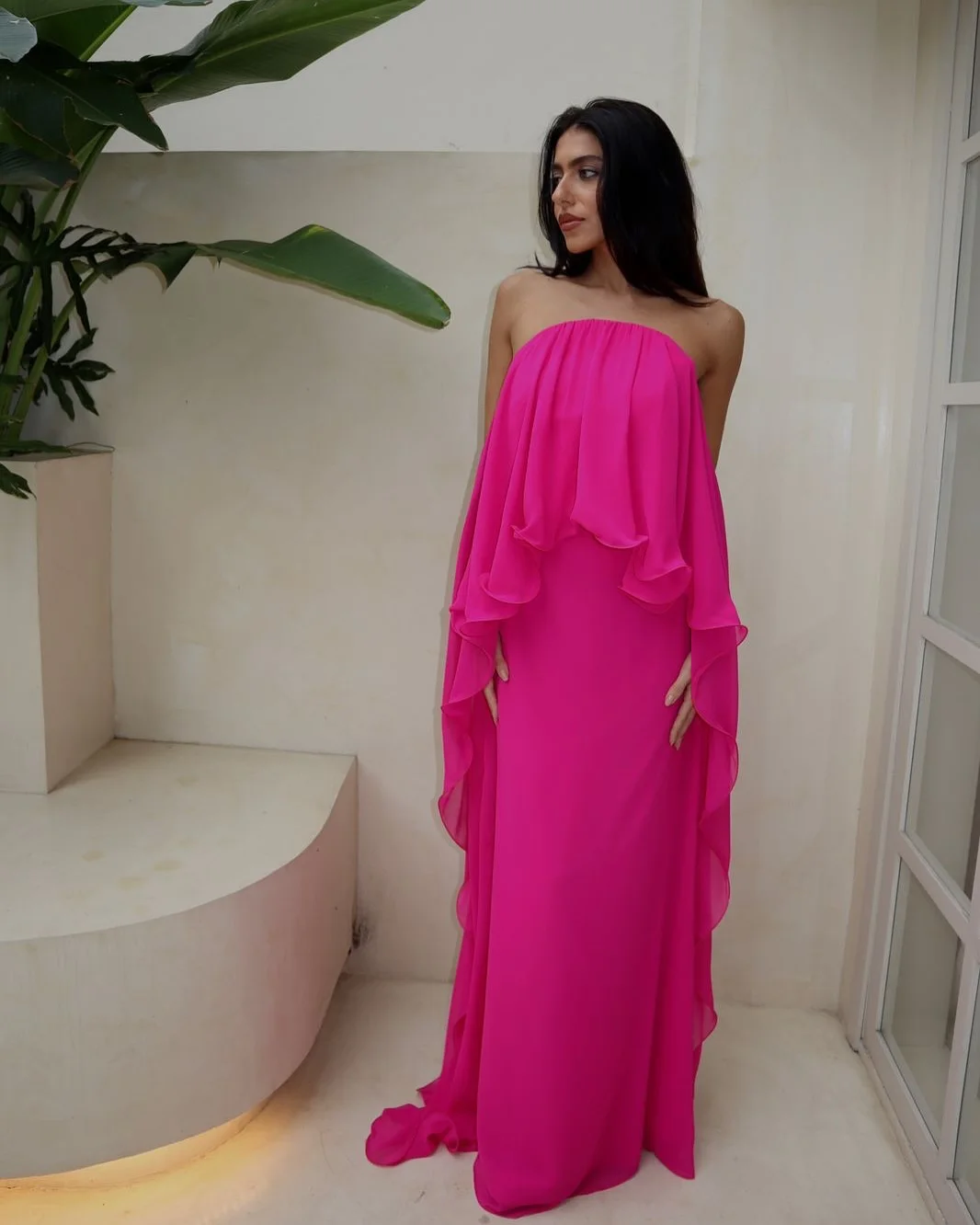 Customized Delicate Jersey Ruffles Evening Dresses Temperament Sleeveless Strapless Prom Dress Custom Size Celebrity Gowns
Customized Delicate Jersey Ruffles Evening Dresses Temperament Sleeveless Strapless Prom Dress Custom Size Celebrity Gowns