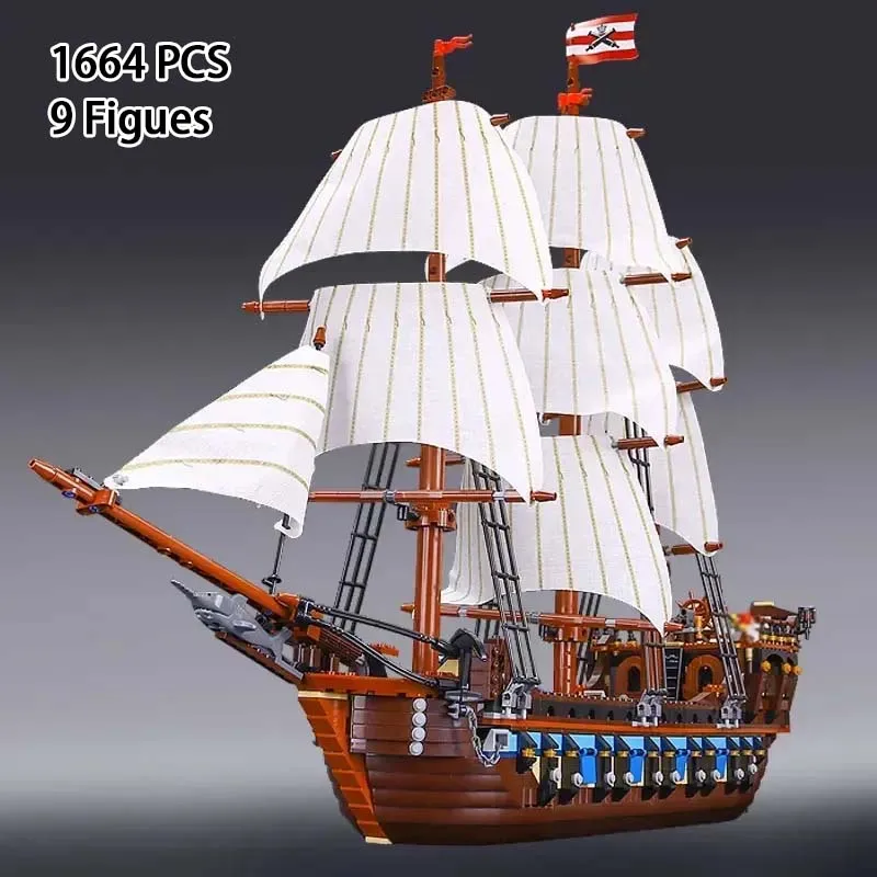 Pirates Imperial Caribbean Building Blocks Set Flagship 22001 Model Compatible 10210 Toy For Children Birthday Christmas Gift
Pirates Imperial Caribbean Building Blocks Set Flagship 22001 Model Compatible 10210 Toy For Children Birthday Christmas Gift