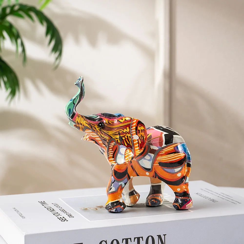 Cross Border New Product Colorful Elephant Resin Ornament Creative Animal Home Living Room Tv Cabinet Wine Cabinet Crafts Decora
Cross Border New Product Colorful Elephant Resin Ornament Creative Animal Home Living Room Tv Cabinet Wine Cabinet Crafts Decora