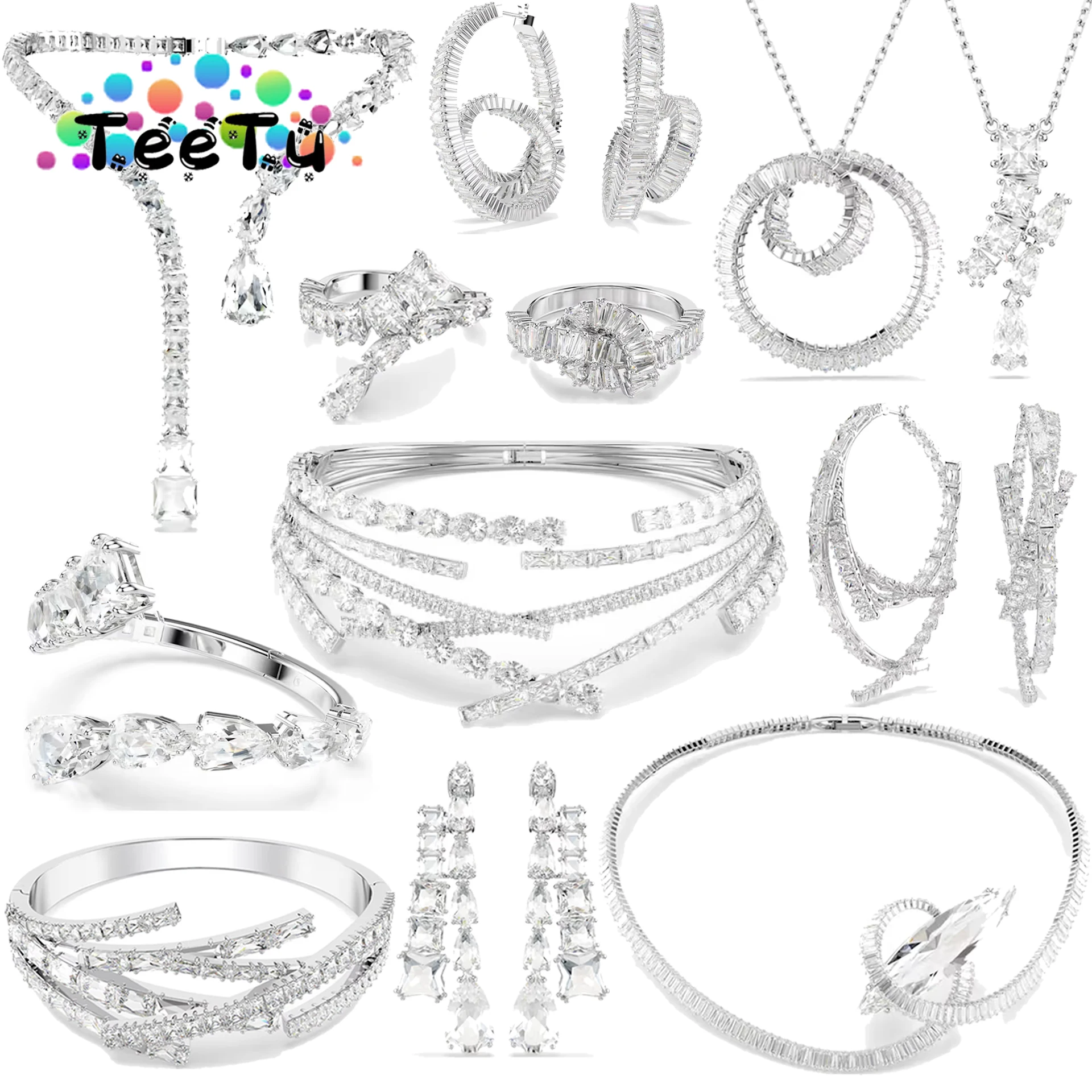 2026 New Trend Original Luxury Crystal Sets Charm White Water Drop Crystal Fashion Necklaces Earrings Anniversary Gift for Women
2026 New Trend Original Luxury Crystal Sets Charm White Water Drop Crystal Fashion Necklaces Earrings Anniversary Gift for Women