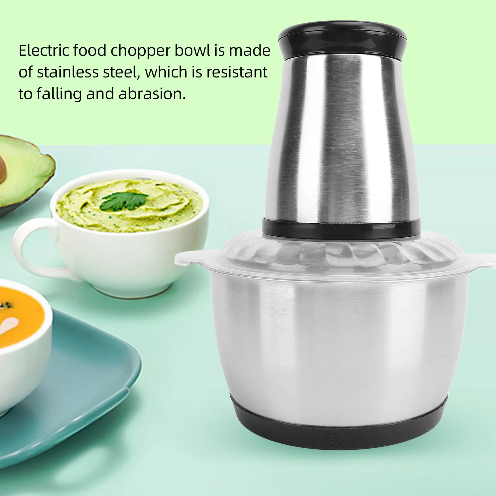 Food Chopper Electric Meat Grinder with 2L Stainless Steel Bowl 200W Copper Motor for Kitchen Meat Vegetables Salad Nuts
Food Chopper Electric Meat Grinder with 2L Stainless Steel Bowl 200W Copper Motor for Kitchen Meat Vegetables Salad Nuts