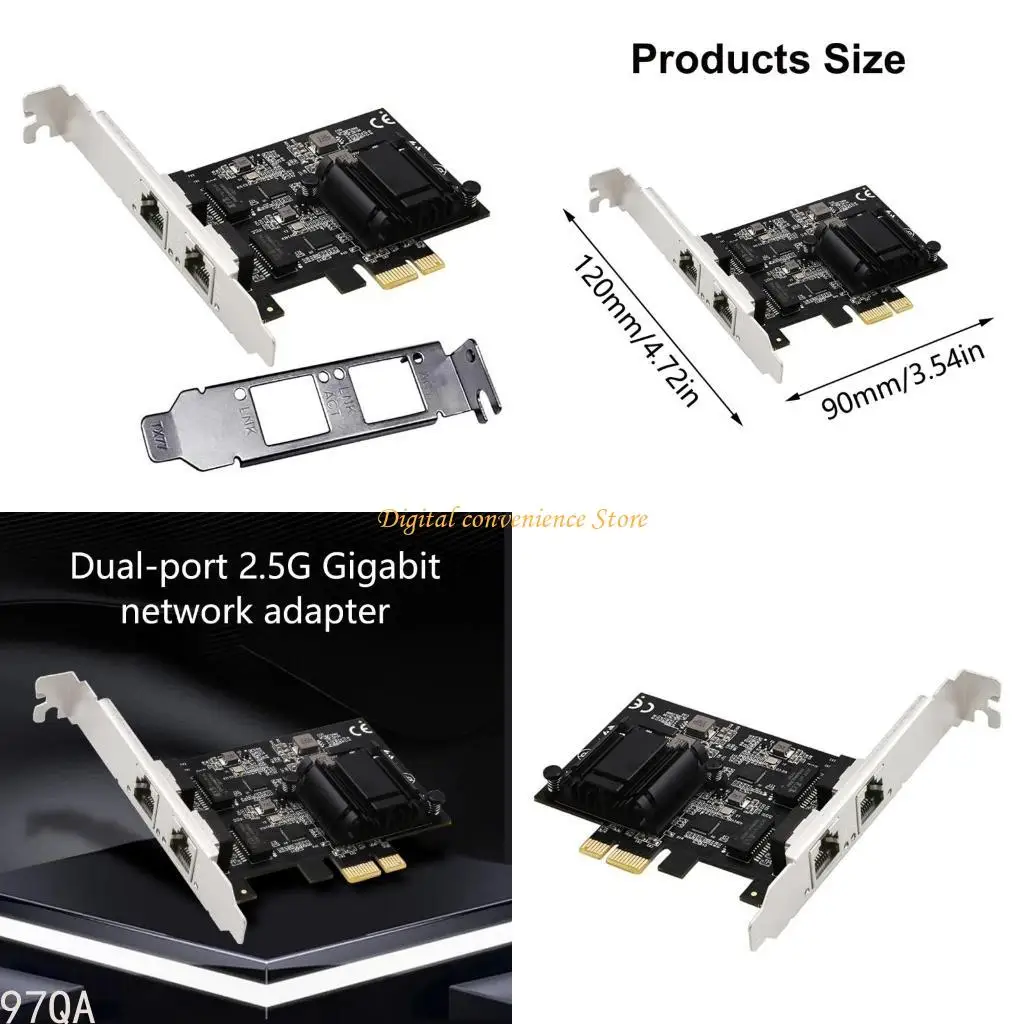 97QA PCIE to RJ45 Networking Card RTL8125B 10/100/1000/25000Mbps Gigabit Ethernet Gigabit PCIE Ethernet Networking Card
97QA PCIE to RJ45 Networking Card RTL8125B 10/100/1000/25000Mbps Gigabit Ethernet Gigabit PCIE Ethernet Networking Card