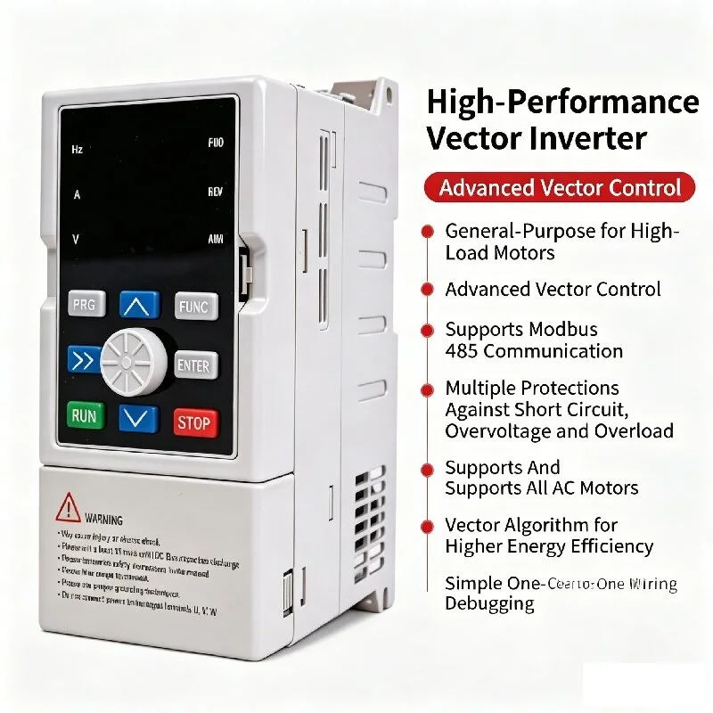 Heavy‑Duty 380V 3‑Phase VFD 1.5‑7.5KW, 220V Motor Speed Regulator
Heavy‑Duty 380V 3‑Phase VFD 1.5‑7.5KW, 220V Motor Speed Regulator