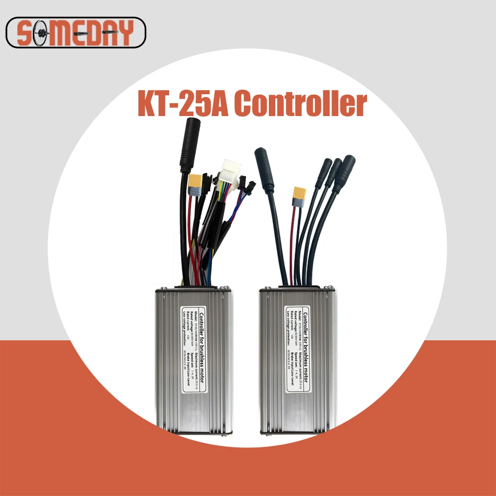 SOMEDAY Ebike Controller 25A 36V48V 500W750W Brushless 9 Mosfet KT Controller SM/Waterproof Plug For Electric bike Accessorices
SOMEDAY Ebike Controller 25A 36V48V 500W750W Brushless 9 Mosfet KT Controller SM/Waterproof Plug For Electric bike Accessorices
