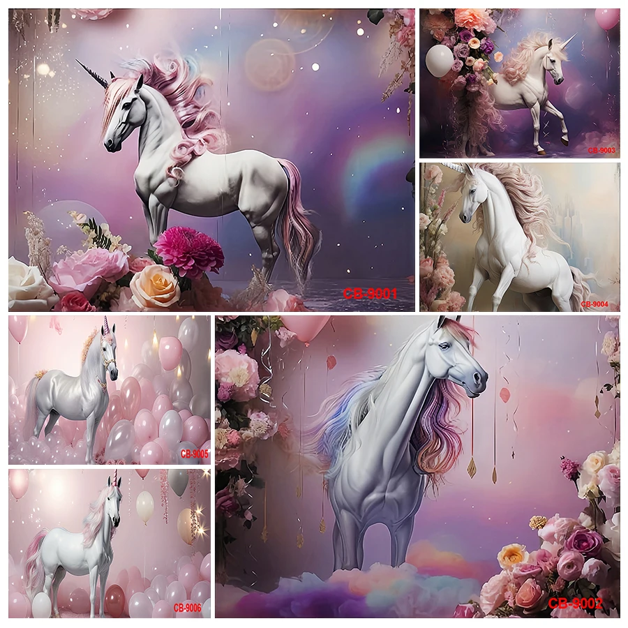 Magical Cartoon Unicorn Photography Backdrop Color Rainbow Stars Princess Baby Shower Girl Portrait Custom Background
Magical Cartoon Unicorn Photography Backdrop Color Rainbow Stars Princess Baby Shower Girl Portrait Custom Background