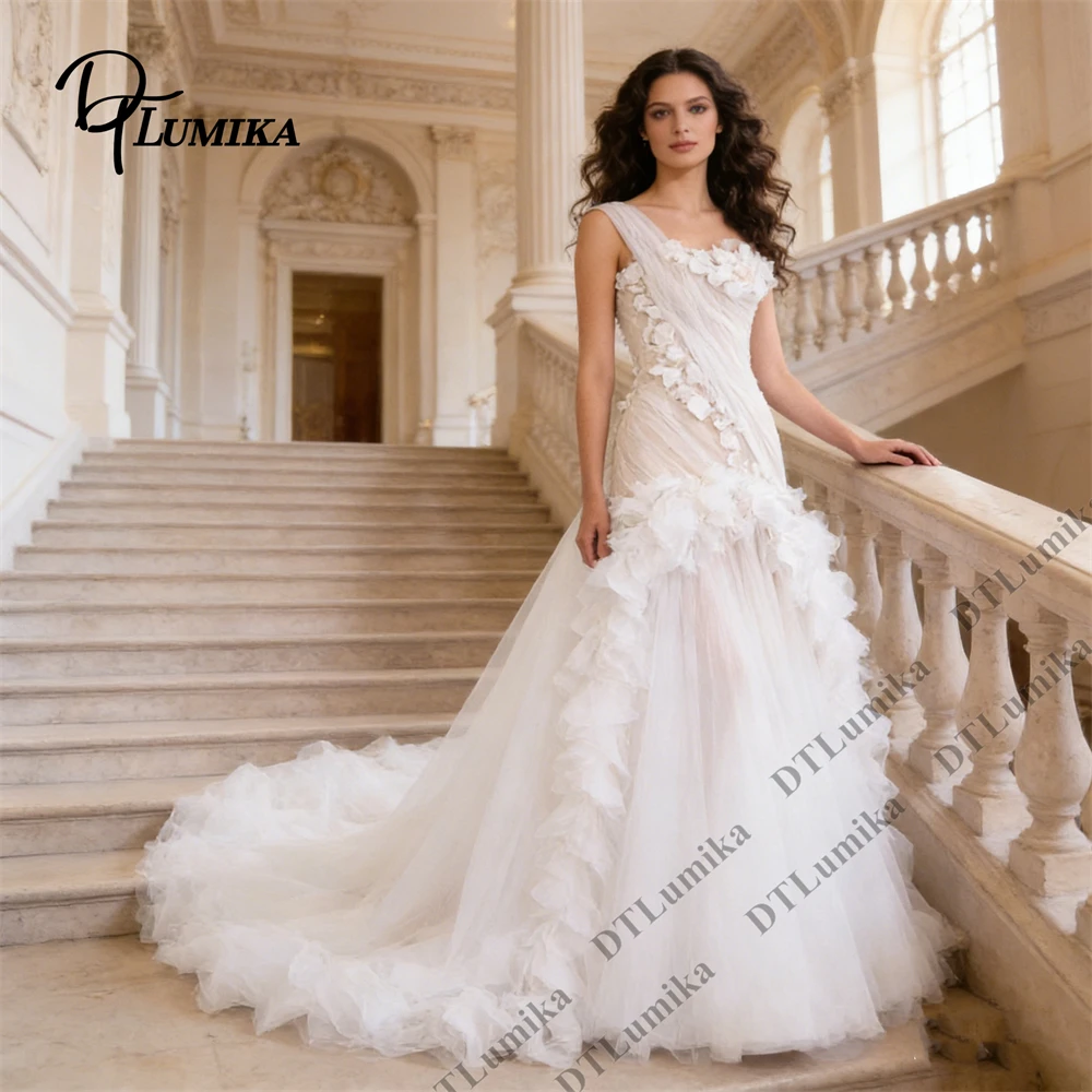DTLumika Romantic Tulle Bridal Dress One Shoulder Designer A line Long Wedding Dresses Made-to-Order Bride Dress for Wedding
DTLumika Romantic Tulle Bridal Dress One Shoulder Designer A line Long Wedding Dresses Made-to-Order Bride Dress for Wedding