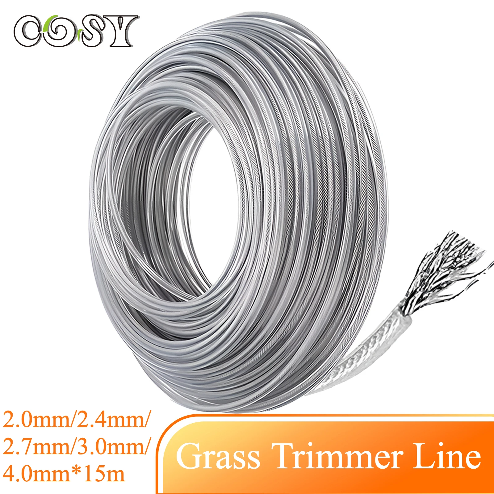 2.4/2.7/3.0/4.0mm*15m Trimmer Steel Nylon Wire Rope Cord Line Strimmer Brushcutter Long Round Roll Grass Replacement Wire About
2.4/2.7/3.0/4.0mm*15m Trimmer Steel Nylon Wire Rope Cord Line Strimmer Brushcutter Long Round Roll Grass Replacement Wire About