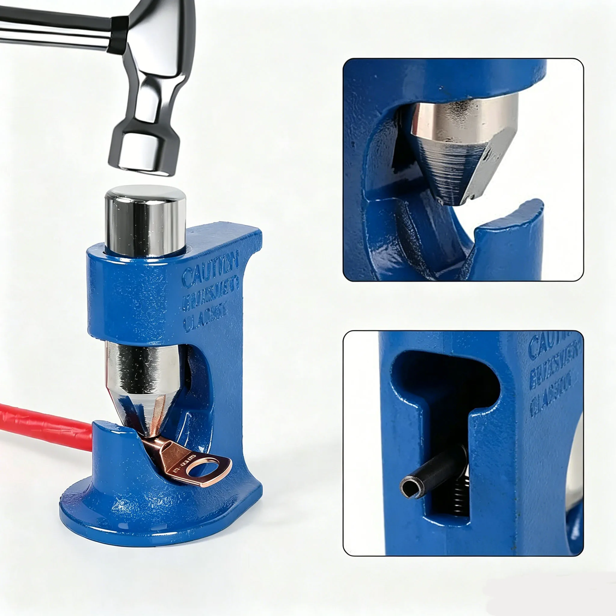 Hammer Lug Crimper Tool, Solid Hammer Crimper for Battery and Welding Cables 16 AWG TO 4/0 Wire Gauge
Hammer Lug Crimper Tool, Solid Hammer Crimper for Battery and Welding Cables 16 AWG TO 4/0 Wire Gauge