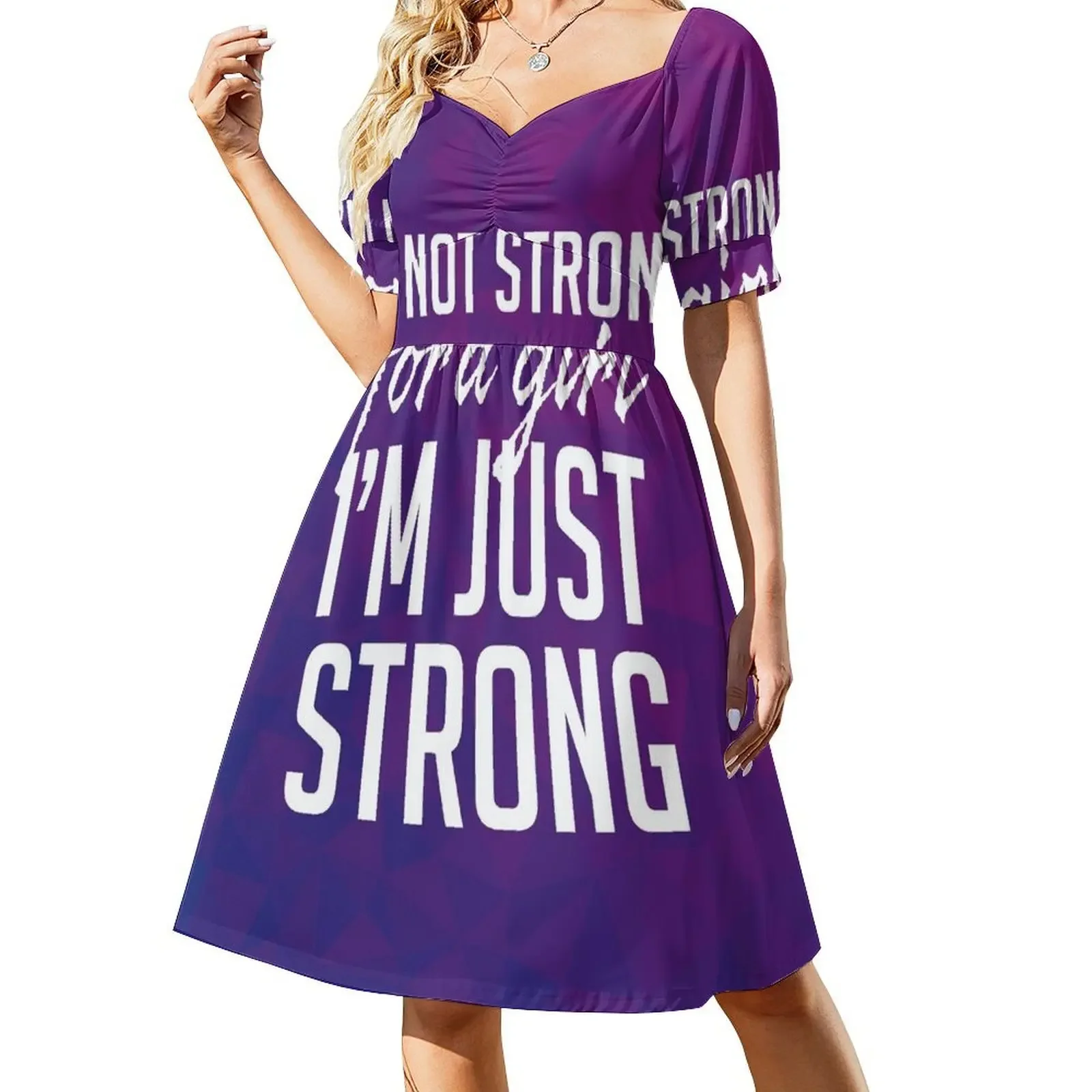Strong for a Girl Short-Sleeved Dress womans clothing women's clothing summer 2025 novelties Dress
Strong for a Girl Short-Sleeved Dress womans clothing women's clothing summer 2025 novelties Dress