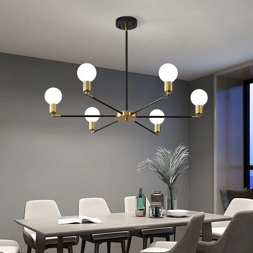 American Retro 6-head Chandelier Clothing Store Bar Creative Simple Ceiling Lamp Dining Room Living Room Wrought Iron Lamps
American Retro 6-head Chandelier Clothing Store Bar Creative Simple Ceiling Lamp Dining Room Living Room Wrought Iron Lamps