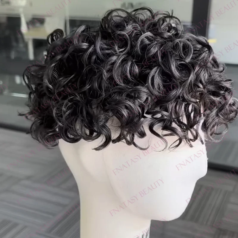 Durable Injection Skin Base 22mm Curly Black Man's Remy Human Hair Toupee Natural Hairline 6Inch Long Man's 1B10 1B20 Grey Wigs
Durable Injection Skin Base 22mm Curly Black Man's Remy Human Hair Toupee Natural Hairline 6Inch Long Man's 1B10 1B20 Grey Wigs