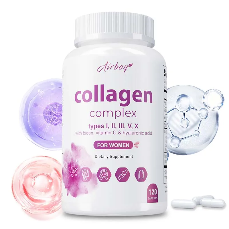 Collagen Complex - Anti-aging, Antioxidant, Promote Skin, Nails, Hair and Joint Health, Maintain Health and Vitality
Collagen Complex - Anti-aging, Antioxidant, Promote Skin, Nails, Hair and Joint Health, Maintain Health and Vitality