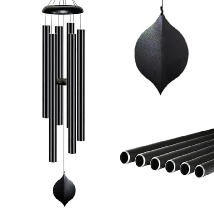 47 Inch Large Wind Chimes for Outside, 6-Tube Deep Tone Memorial Wind Chimes, Garden Decor Outdoor Wind Chimes for Mom and Loss
47 Inch Large Wind Chimes for Outside, 6-Tube Deep Tone Memorial Wind Chimes, Garden Decor Outdoor Wind Chimes for Mom and Loss