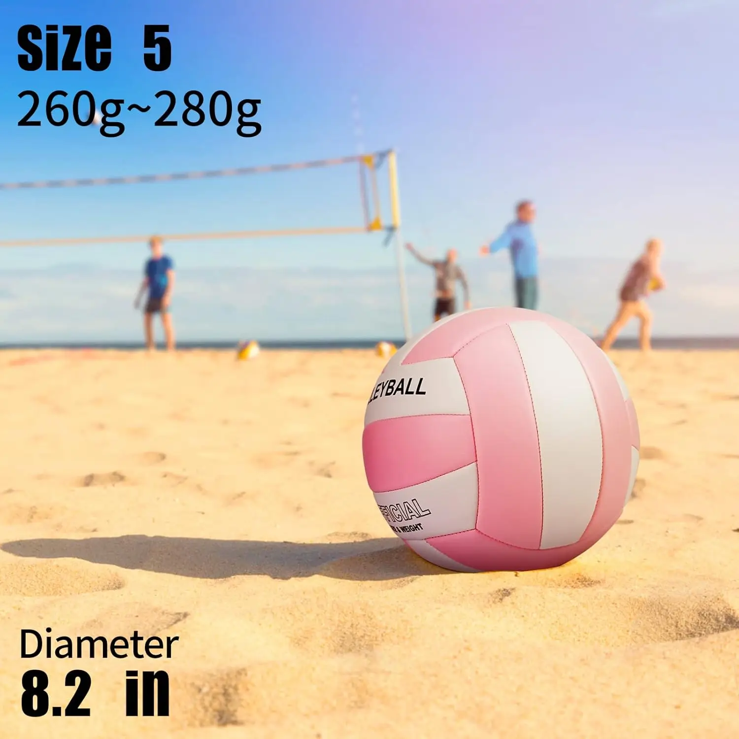Ultra-Soft Beach Volleyball, Official Size 5 Ball, Suitable for Outdoor/indoor/pool/gym/training, Durable and Stable Sports Ball
Ultra-Soft Beach Volleyball, Official Size 5 Ball, Suitable for Outdoor/indoor/pool/gym/training, Durable and Stable Sports Ball
