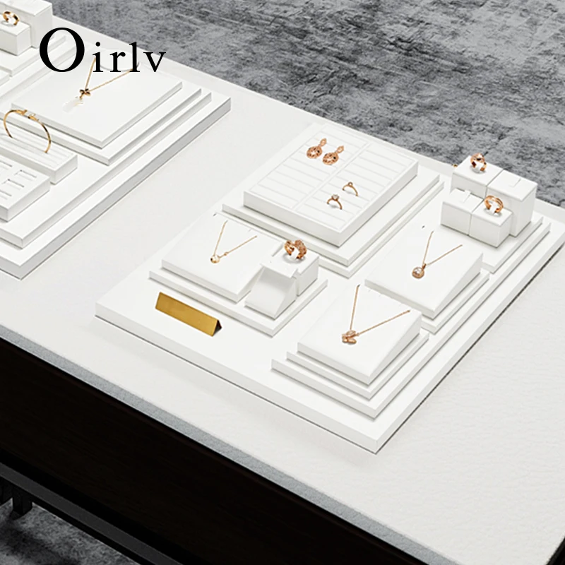 Подставки для демонстрации ювелирных изделий Oirlv из искусственной кожи класса люкс для колец, ожерелий и серег – Белые демонстрационные стенды для прилавков, реквизит для украшений
Подставки для демонстрации ювелирных изделий Oirlv из искусственной кожи класса люкс для колец, ожерелий и серег – Белые демонстрационные стенды для прилавков, реквизит для украшений