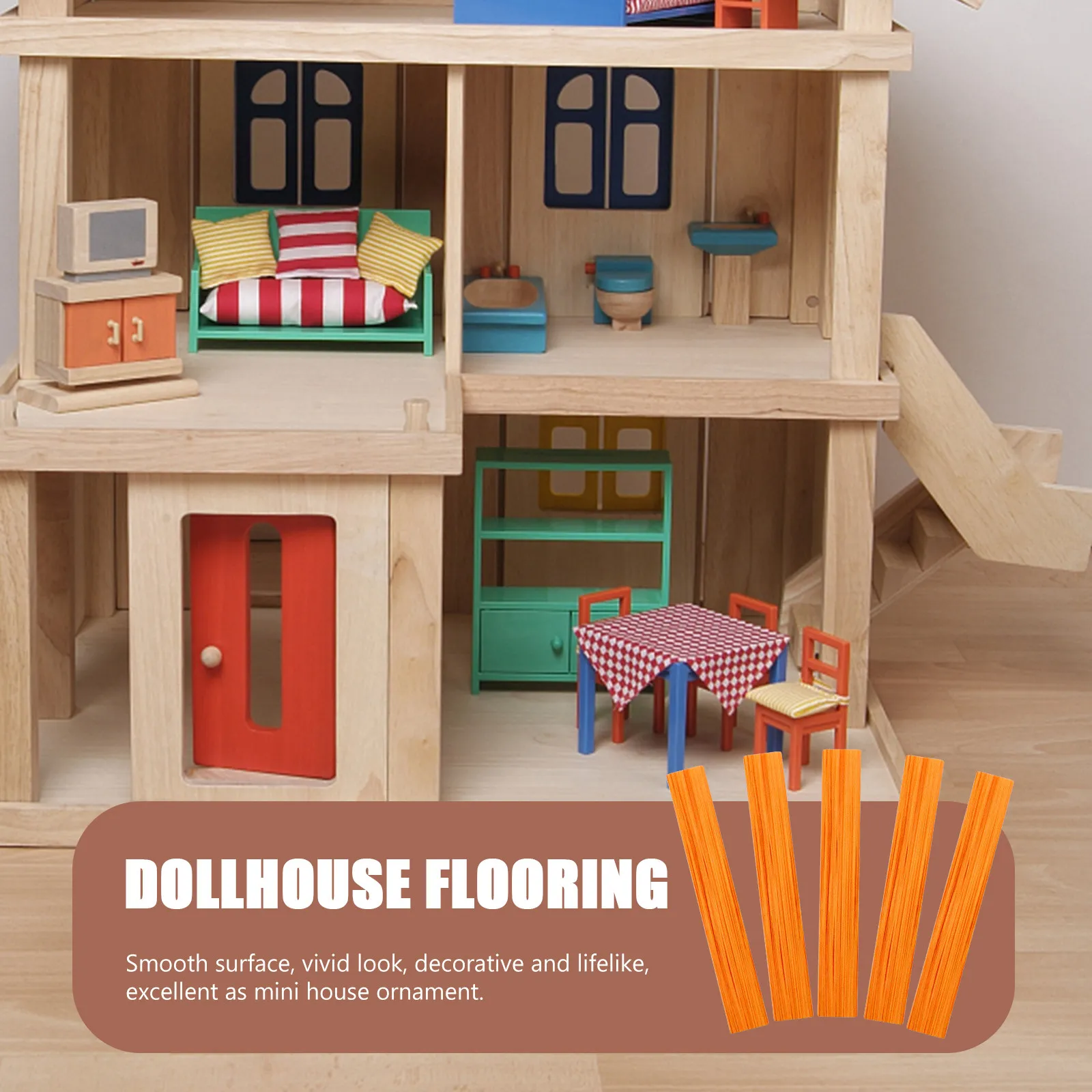 20Pcs Lifelike Wooden Mini Floorboards for Mini House Decor Small Space Landscaping DIY Micro Interior Design Miniature Flooring
20Pcs Lifelike Wooden Mini Floorboards for Mini House Decor Small Space Landscaping DIY Micro Interior Design Miniature Flooring