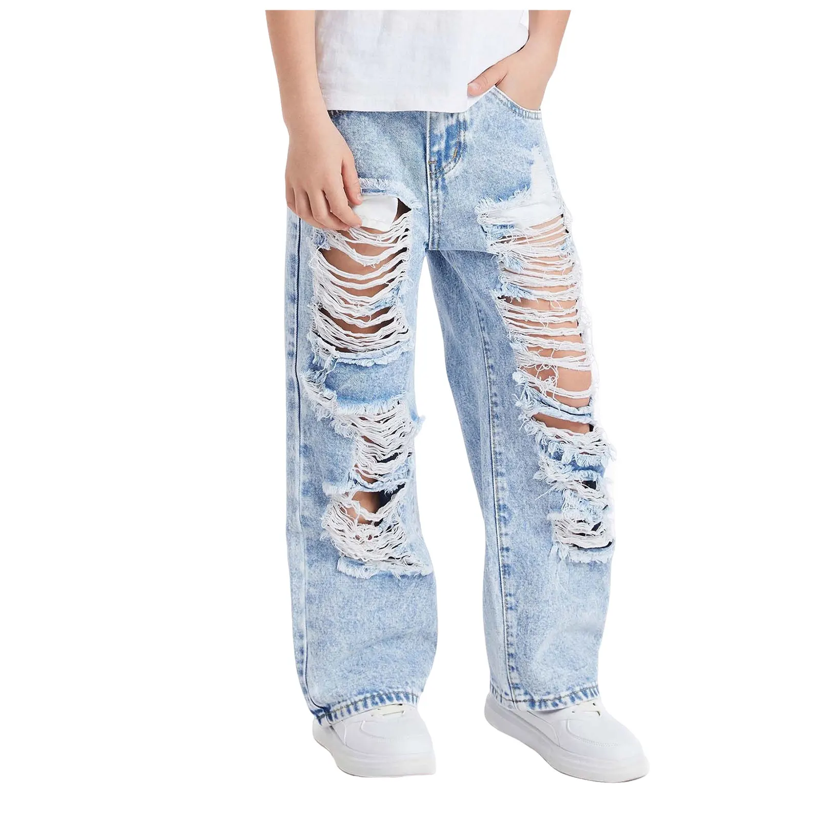 Boys Jeans Pants 2025 Cool Style Trousers Comfortable Denim Wide Leg Bottom High Waisted Fashionable Versatile Ripped Trouser
Boys Jeans Pants 2025 Cool Style Trousers Comfortable Denim Wide Leg Bottom High Waisted Fashionable Versatile Ripped Trouser