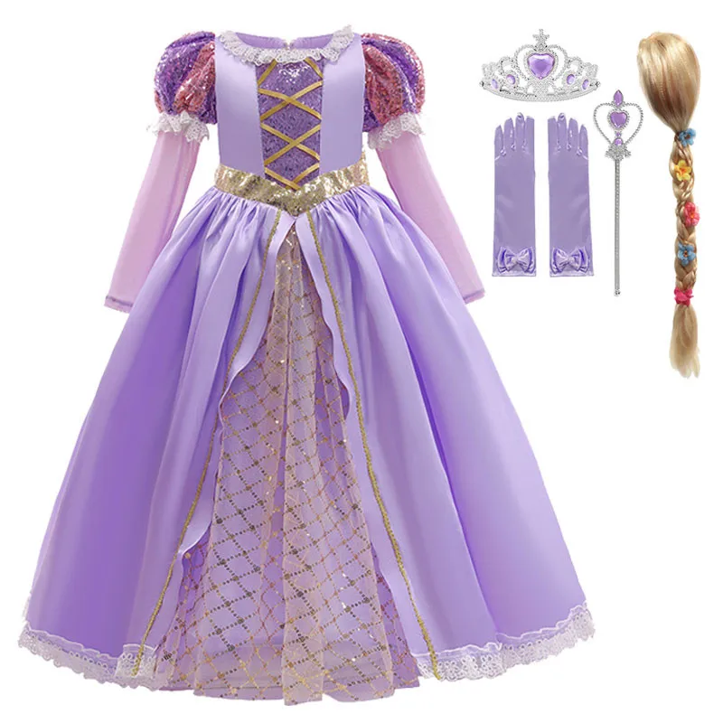 Girls Rapunzel Princess Dress Rapunzel Costume for Girls Short Sleeve Sequined Mesh Ball Gown Kid Exquisite Rapunzel Party Dress
Girls Rapunzel Princess Dress Rapunzel Costume for Girls Short Sleeve Sequined Mesh Ball Gown Kid Exquisite Rapunzel Party Dress