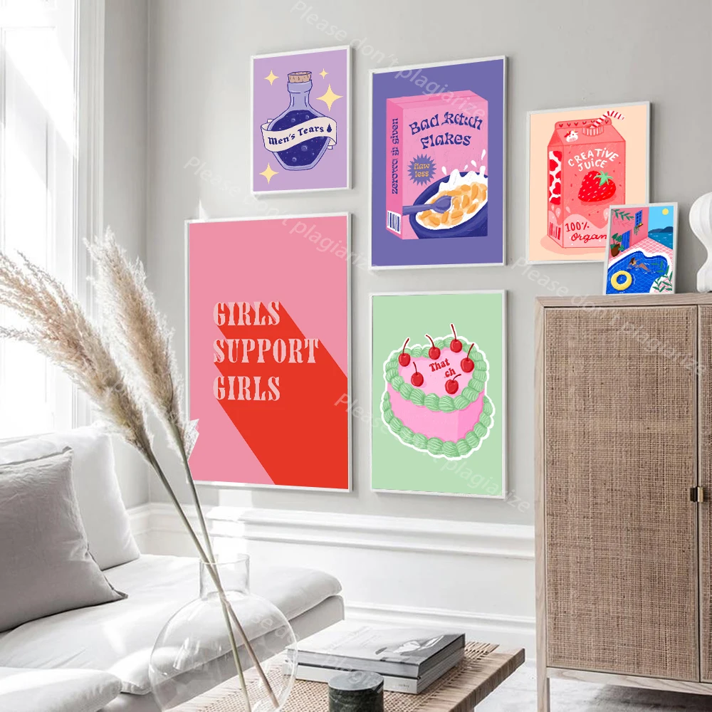 Abstract Colorful PIcture Swimming Pool Art Poster Print Romantic Girl Drinks Milk Cake Canvas Painting Living Room Home Decor
Abstract Colorful PIcture Swimming Pool Art Poster Print Romantic Girl Drinks Milk Cake Canvas Painting Living Room Home Decor