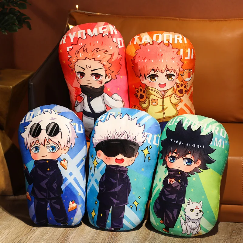 Подушки Jujutsu Kaisen 35 см: Годжо Сатору, Итадори Юдзи, Фушигуро Мегуми – Аниме-подушки, подушки-подголовники, подарки на день рождения
Подушки Jujutsu Kaisen 35 см: Годжо Сатору, Итадори Юдзи, Фушигуро Мегуми – Аниме-подушки, подушки-подголовники, подарки на день рождения