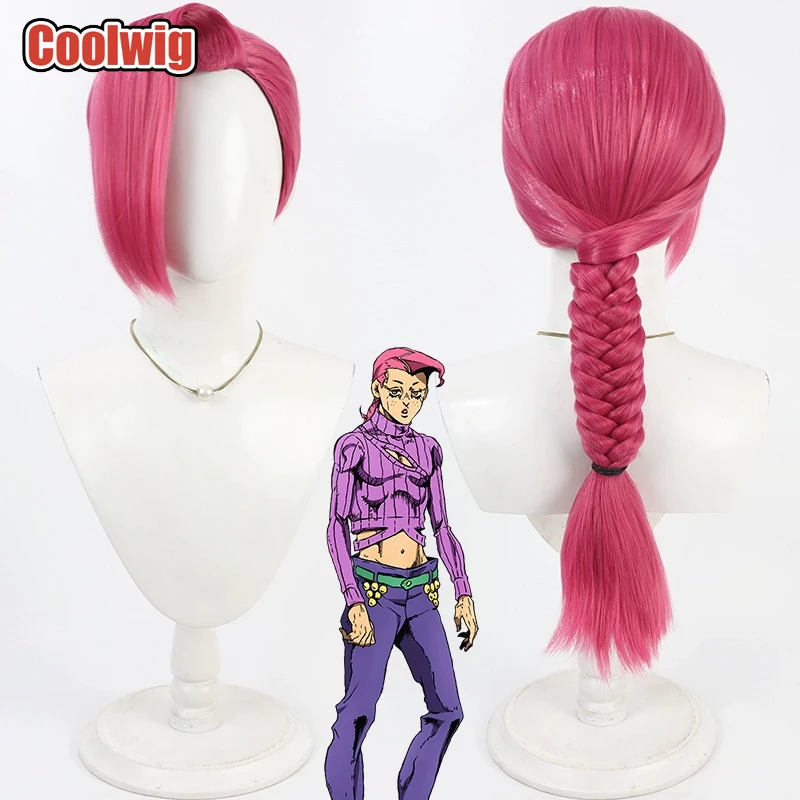 Coolwig Synthetic Hair Vinegar Doppio Cosplay Wigs JoJo's Bizarre Adventure 60cm Long Hot Pink Braided Wig Heat Resistant
Coolwig Synthetic Hair Vinegar Doppio Cosplay Wigs JoJo's Bizarre Adventure 60cm Long Hot Pink Braided Wig Heat Resistant
