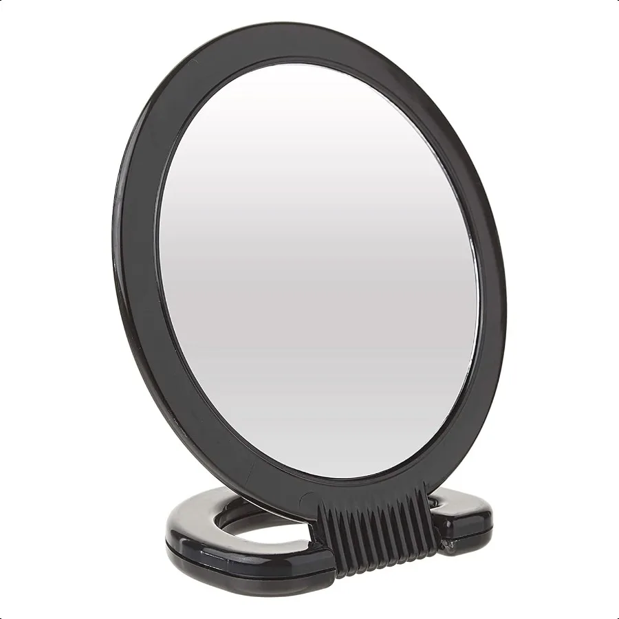 Hand Mirror with Stand with 1X and 3X Magnification DoubleSided Hand Held Mirror with Handle for Salon Barber Vanity Grooming S
Hand Mirror with Stand with 1X and 3X Magnification DoubleSided Hand Held Mirror with Handle for Salon Barber Vanity Grooming S