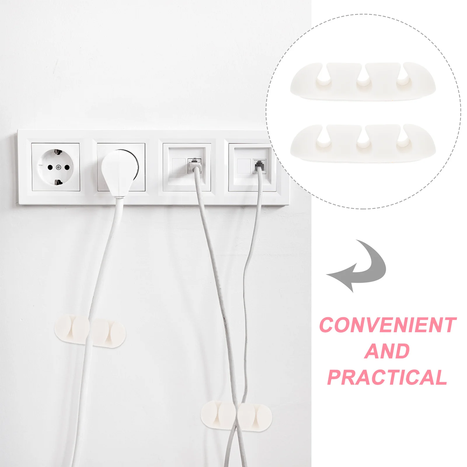10Pcs Cable Holder Organizer Tpr 3-Slot Self-Adhesive Desktop Wire Clip Cord Management Organizer Cable Holder
10Pcs Cable Holder Organizer Tpr 3-Slot Self-Adhesive Desktop Wire Clip Cord Management Organizer Cable Holder