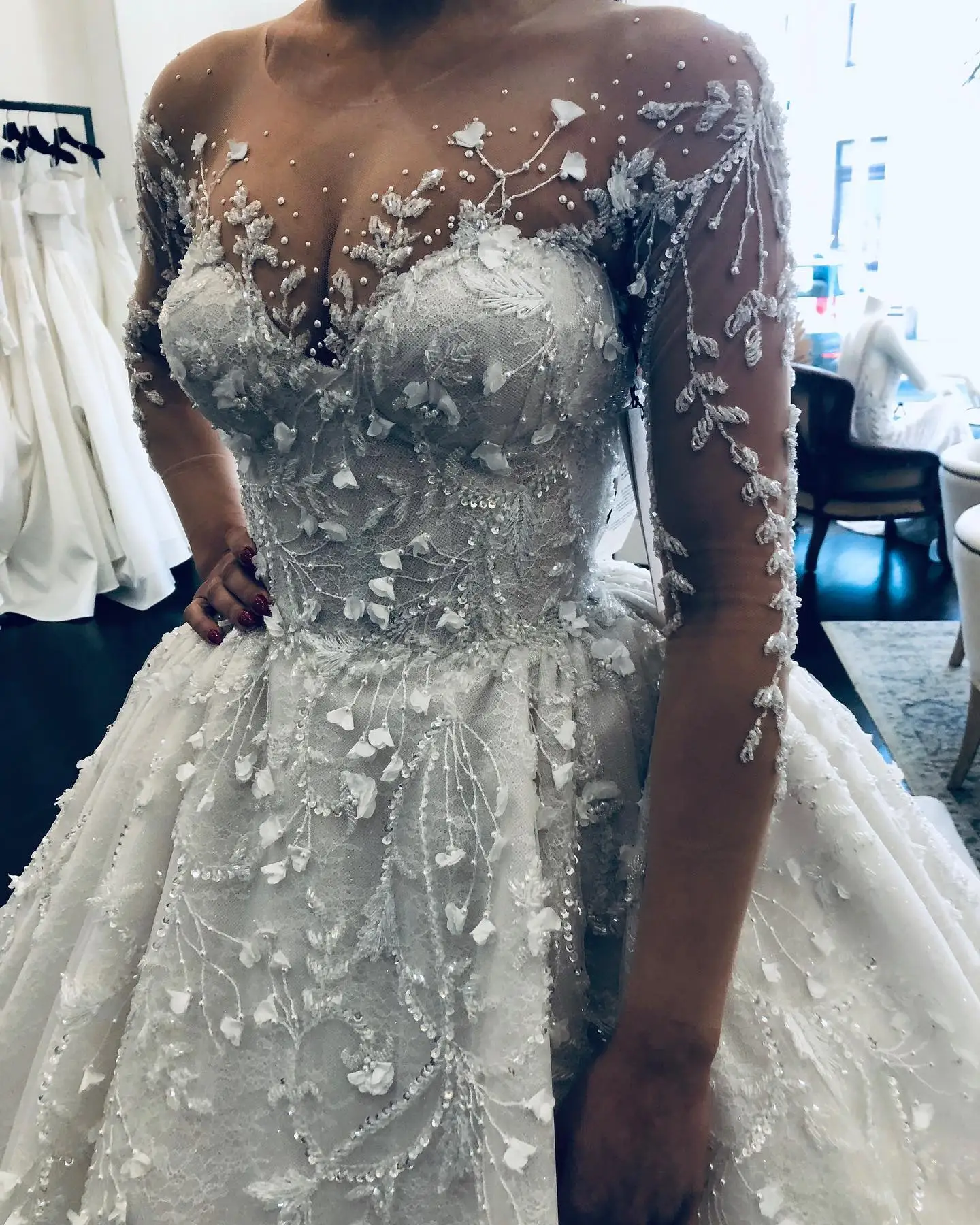 Luxury Wedding Dress 2024 Long Sleeve Ball Gown Bespoke Lace Vestido Novias Vestidos De Noiva Bridal Robe Mariages Blanco Civil
Luxury Wedding Dress 2024 Long Sleeve Ball Gown Bespoke Lace Vestido Novias Vestidos De Noiva Bridal Robe Mariages Blanco Civil