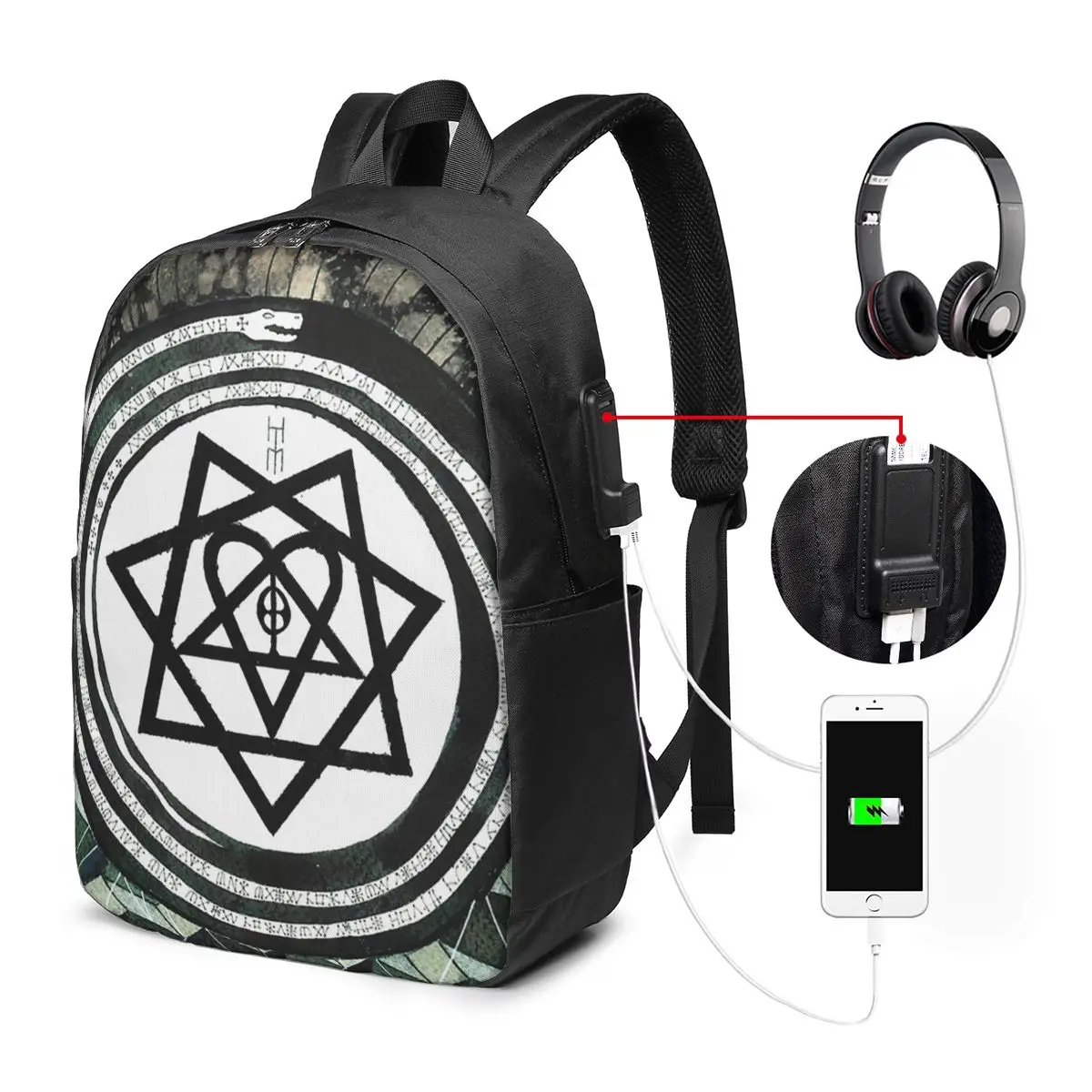 Him Band Album Heartagram Ville Valo Cool Backpack Travel Notebook Bag Computer College Student School Bag Laptop Shoulder Bags
Him Band Album Heartagram Ville Valo Cool Backpack Travel Notebook Bag Computer College Student School Bag Laptop Shoulder Bags