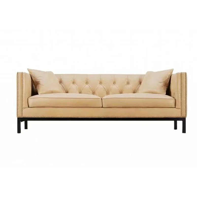 American light luxury living room leather sofa modern simple small apartment model house brick and mortar store buckle creative
American light luxury living room leather sofa modern simple small apartment model house brick and mortar store buckle creative