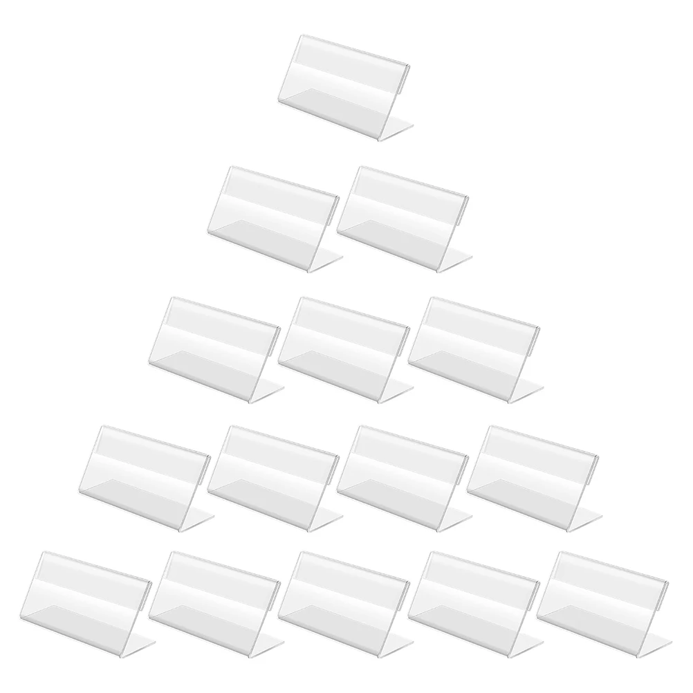 20 Pcs Mini Desktop Sign Holders 7x4cm Acrylic Price Tag Rack Easel Stand for Office Meeting Conference Display
20 Pcs Mini Desktop Sign Holders 7x4cm Acrylic Price Tag Rack Easel Stand for Office Meeting Conference Display