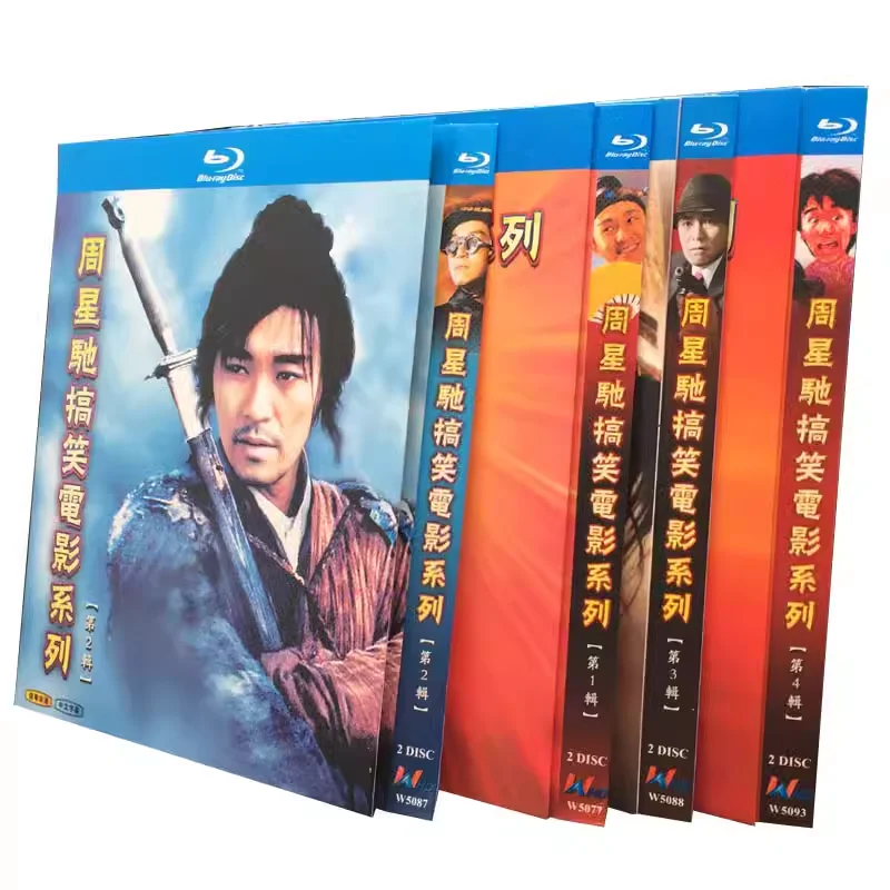 BD Blu-ray Discs The King of Comedy Stephen Chow Movie Collection 8-Disc Box Set with Mandarin and Cantonese Audio
BD Blu-ray Discs The King of Comedy Stephen Chow Movie Collection 8-Disc Box Set with Mandarin and Cantonese Audio