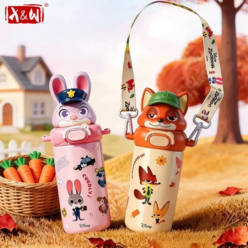 X&W Zootopia Thermos Cup Judy Nick Vacuum Flask with Creative Lid Keep Warm&Cold Water Kettle Leak-proof Sports Cup for Student
X&W Zootopia Thermos Cup Judy Nick Vacuum Flask with Creative Lid Keep Warm&Cold Water Kettle Leak-proof Sports Cup for Student