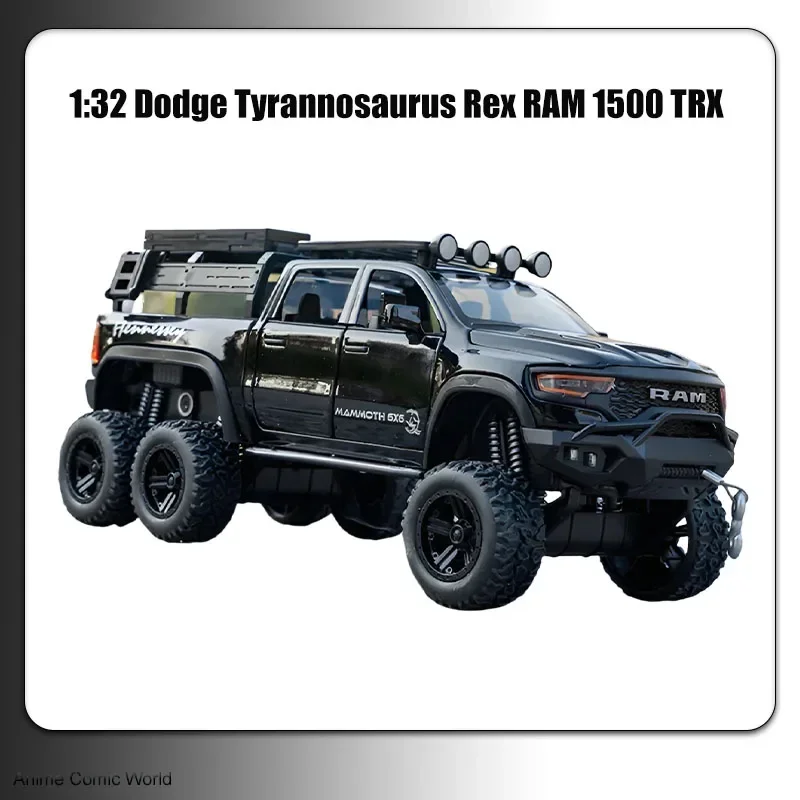 1:32 Dodge Tyrannosaurus Rex RAM 1500 TRX 6*6 Warlord Alloy Miniature Car Diecast Metal Scale Car Model Sound&Light Kid Toy Car
1:32 Dodge Tyrannosaurus Rex RAM 1500 TRX 6*6 Warlord Alloy Miniature Car Diecast Metal Scale Car Model Sound&Light Kid Toy Car