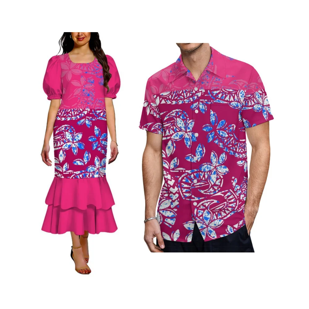 Comfortable And Loose Women'S Clothing Samoa Customizable Pattern Couple Dress Bubble Sleeves Double Pleated Halter Dress
Comfortable And Loose Women'S Clothing Samoa Customizable Pattern Couple Dress Bubble Sleeves Double Pleated Halter Dress