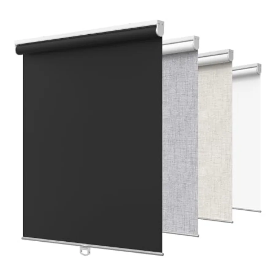 GENIMO 100% out Roller Window Shades, Window Blinds Cordless with Thermal Insulated, UV Protection Fabric, Mini French Door Bli
GENIMO 100% out Roller Window Shades, Window Blinds Cordless with Thermal Insulated, UV Protection Fabric, Mini French Door Bli