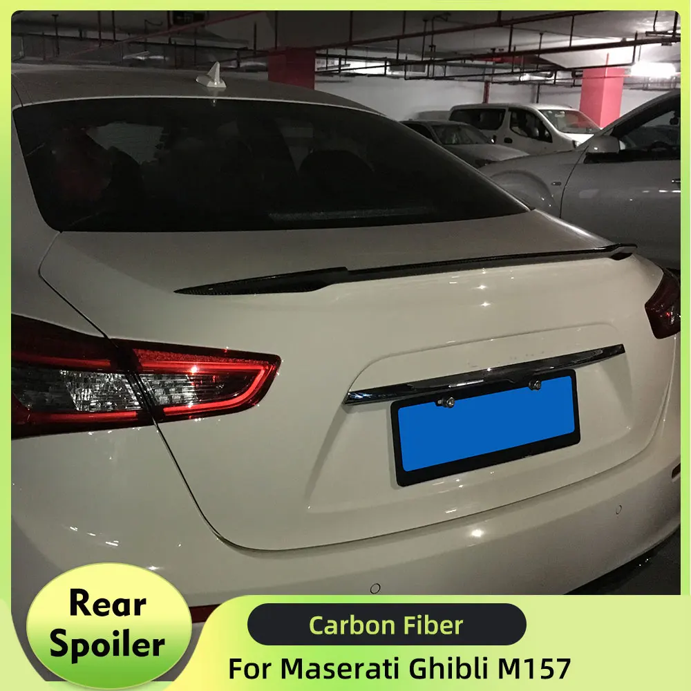Rear Spoiler Wing For Maserati Ghibli M157 SQ4 Sedan 4-Door 2014-2020 Car Tail Trunk Boot Lid Lip Wing Spoiler Carbon Fiber/FRP
Rear Spoiler Wing For Maserati Ghibli M157 SQ4 Sedan 4-Door 2014-2020 Car Tail Trunk Boot Lid Lip Wing Spoiler Carbon Fiber/FRP