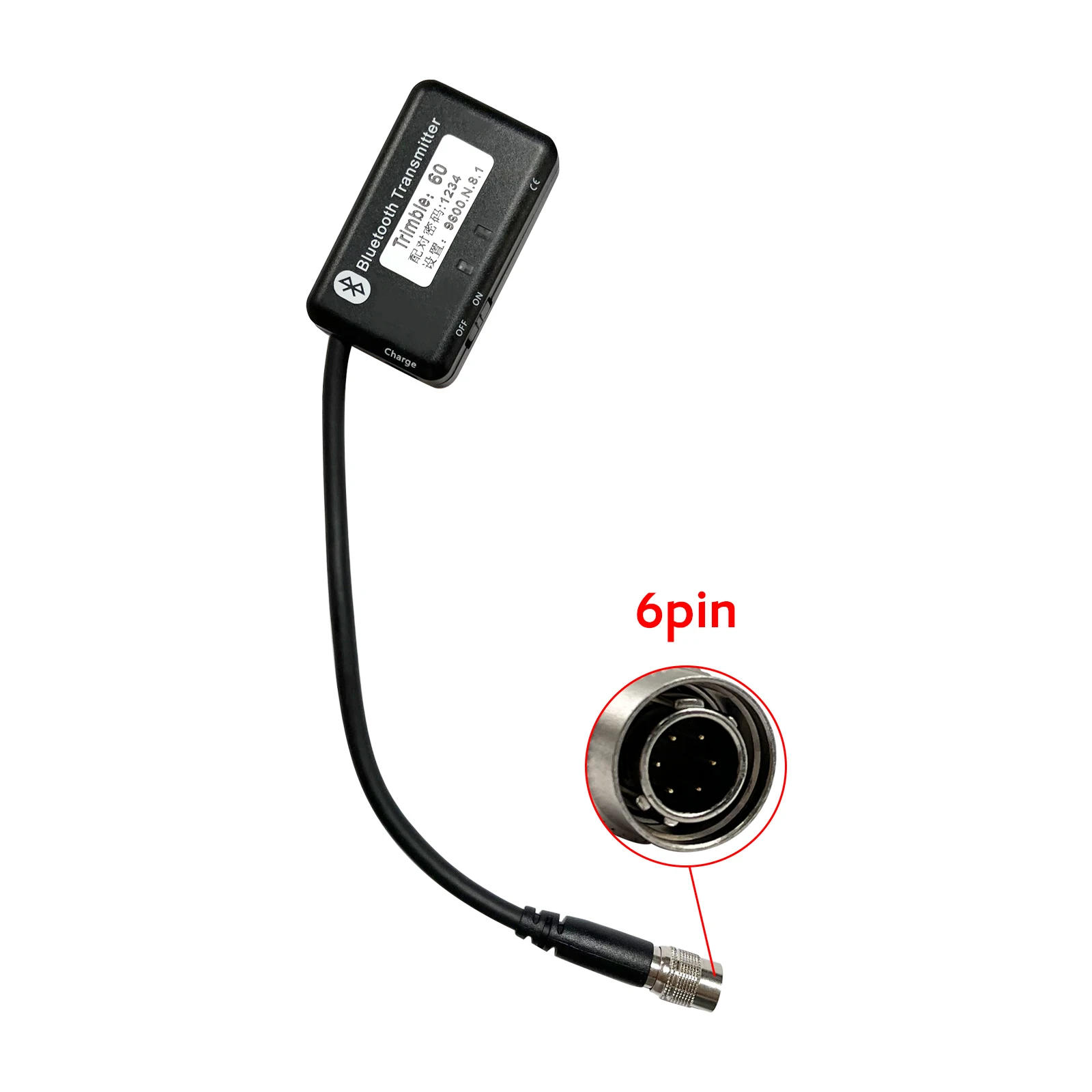 6 pin Bluetooth Transmitter Adapter Data Cable For Trimble DINI03 digital level
6 pin Bluetooth Transmitter Adapter Data Cable For Trimble DINI03 digital level