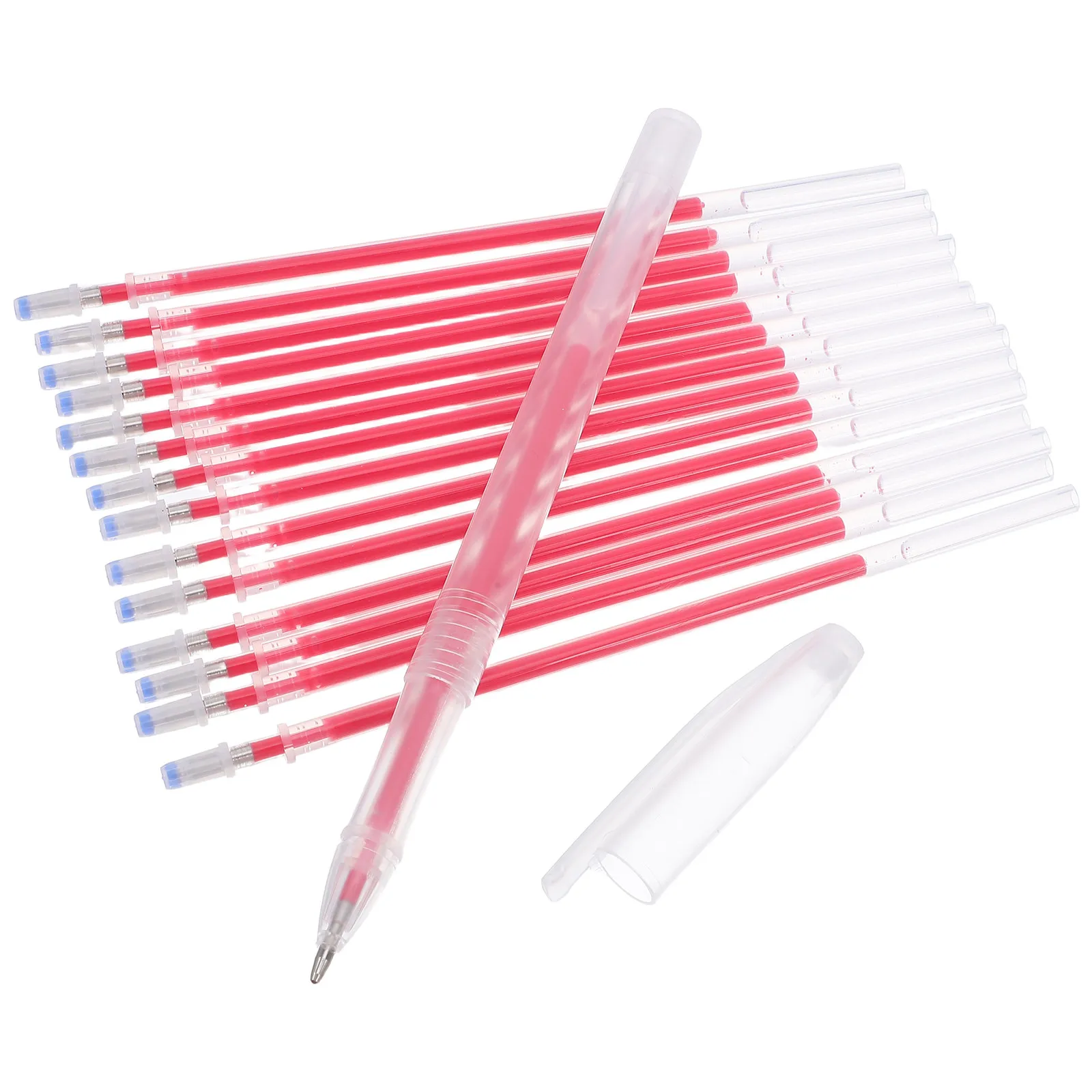 41Pcs Thermal Erasable Fabric Pens Refills Precision Fine Tip Heat Disappearing Washable Ink for Tailoring Pattern Transfer
41Pcs Thermal Erasable Fabric Pens Refills Precision Fine Tip Heat Disappearing Washable Ink for Tailoring Pattern Transfer