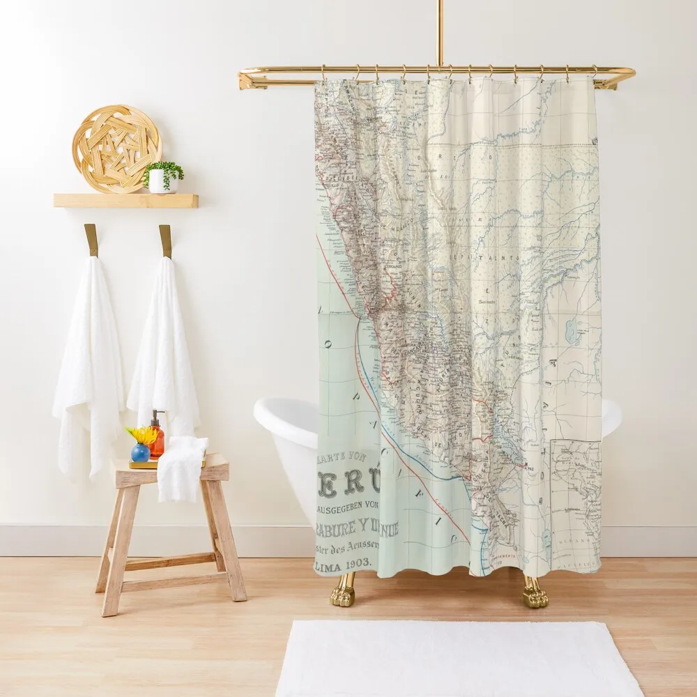 Vintage Map of Peru (1903) Shower Curtain Bathroom Fabric Waterproof Shower Shower Sets For Bathroom Curtain
Vintage Map of Peru (1903) Shower Curtain Bathroom Fabric Waterproof Shower Shower Sets For Bathroom Curtain