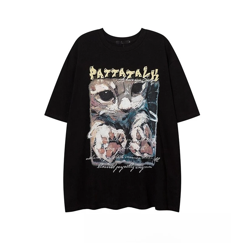 2025 New High-quality Yabi Style Kitten Print T-shirt Men's and Women's Retro Loose and Comfortable Short Sleeves
2025 New High-quality Yabi Style Kitten Print T-shirt Men's and Women's Retro Loose and Comfortable Short Sleeves
