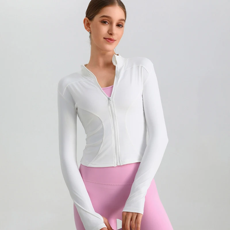Spring New Fitness Slimming Yoga Outfit Long Sleeve Quick-dry Zip-up Jacket Breathable Shaping Running Top Tracksuit Women
Spring New Fitness Slimming Yoga Outfit Long Sleeve Quick-dry Zip-up Jacket Breathable Shaping Running Top Tracksuit Women
