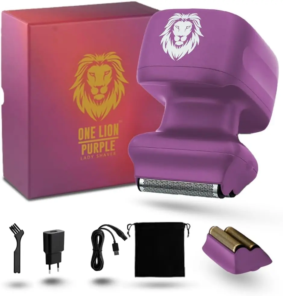 One Lion Purple PRO Women's Shaver - Twin Foil Blades - Wet/Dry - Rechargeable
One Lion Purple PRO Women's Shaver - Twin Foil Blades - Wet/Dry - Rechargeable